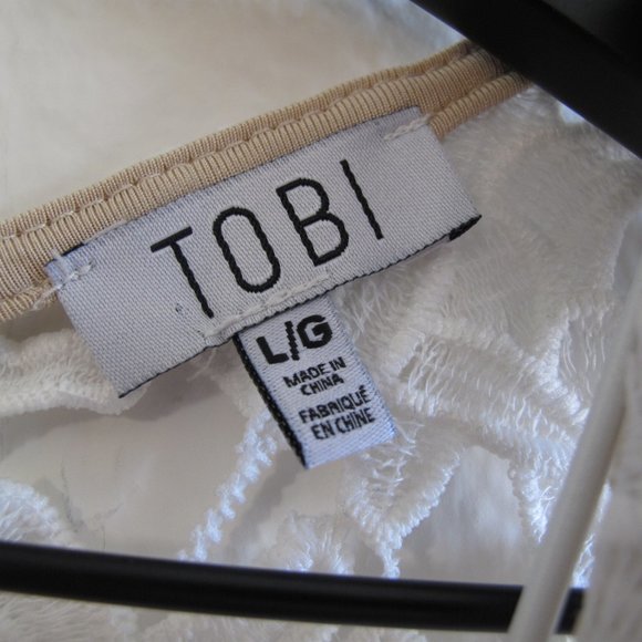 TOBI Nude White Lace Skater Dress - Picture 8 of 15